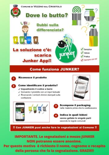 Leggi: «Junker: l’app per la raccolta differenziata…»