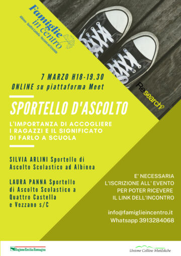 Leggi: «Martedì 7 marzo incontro on-line su…»