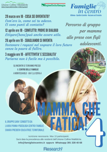 Leggi: «Quattro incontri per aiutare le mamme…»