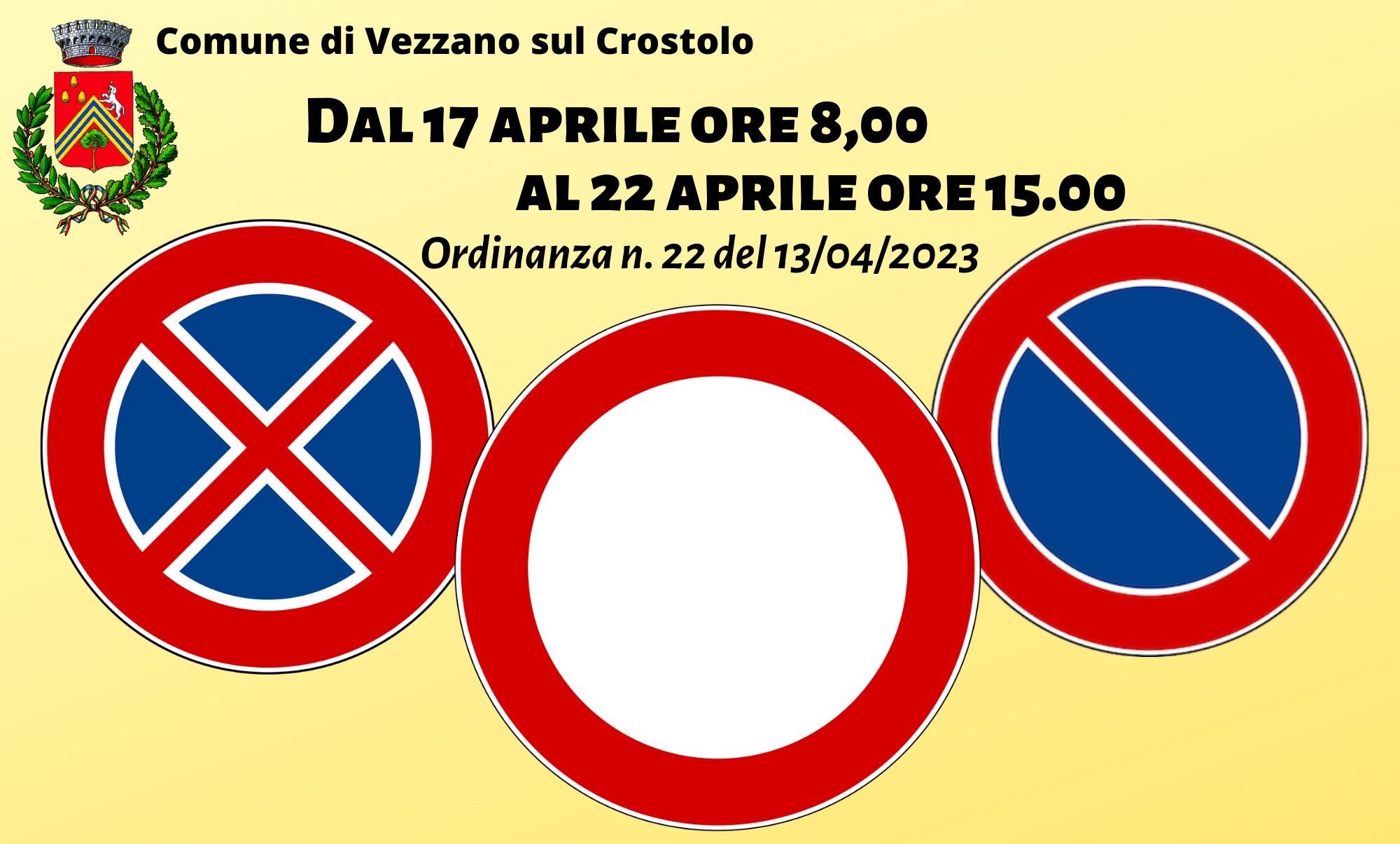 Divieto di transito, fermata e sosta in Piazza della Libertà dal 17 al 22 aprile Comune di Divieto di transito, fermata e sosta in Piazza della Libertà dal 17 al 22 aprile Comune di