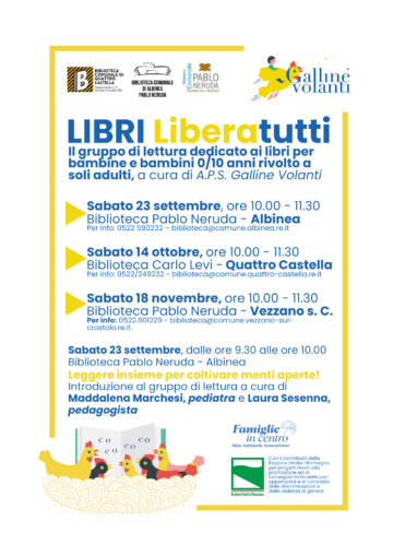 Leggi: «“Libri Liberatutti”, tre incontri per il…»