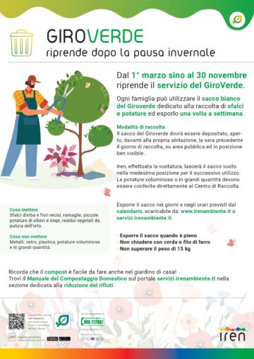 Leggi: «Il 5 marzo riprende il GiroVerde…»