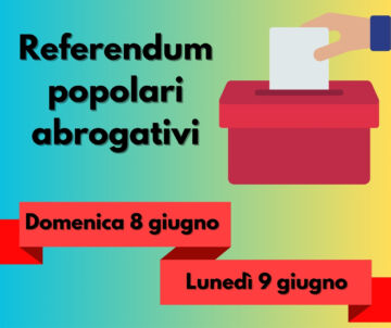 Leggi: «Referendum popolari abrogativi – domenica 8…»
