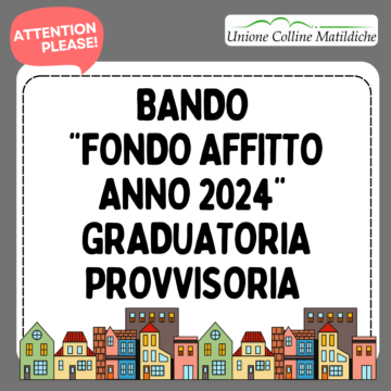 Leggi: «Graduatoria provvisoria del bando “Fondo affitto…»