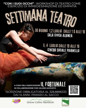 Leggi: «Una settimana di teatro intensivo gratuito…»