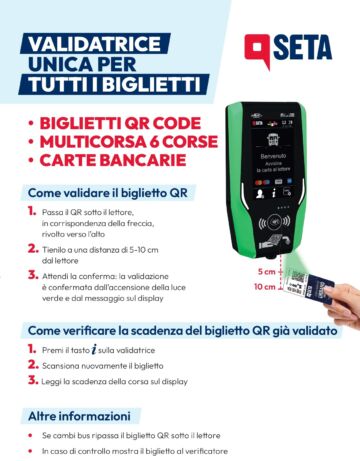 Leggi: «Nuovo sistema di bigliettazione per SETA»