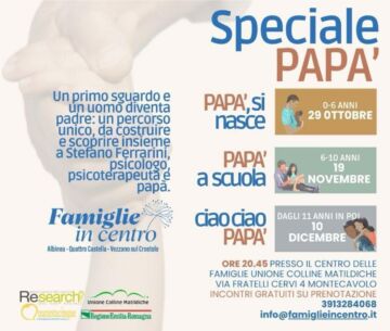 Leggi: «Tre incontri dedicati ai papà per…»