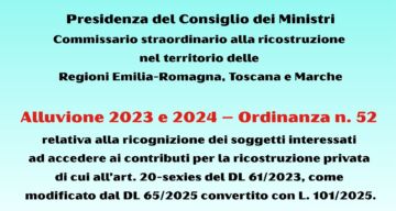Leggi: «Alluvione 2023 e 2024 – Ordinanza…»
