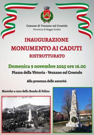 Leggi: «Inaugurazione del Monumento ai Caduti ristrutturato…»