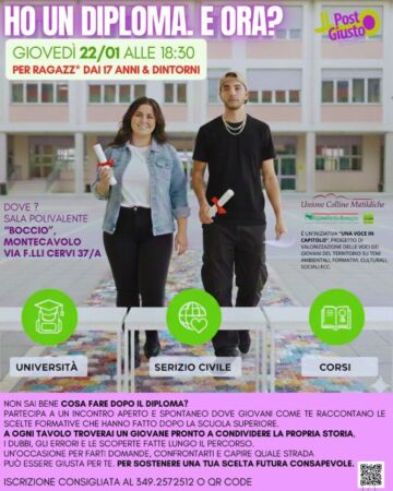 Leggi: «Cosa fare dopo il diploma? Il…»