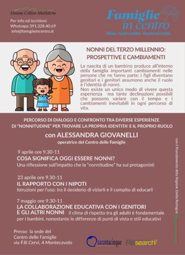 Leggi: «Essere nonni oggi: tre incontri al…»