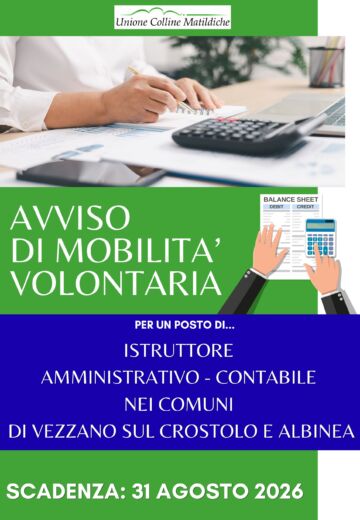 Leggi: «Avviso di mobilità volontaria per N°…»
