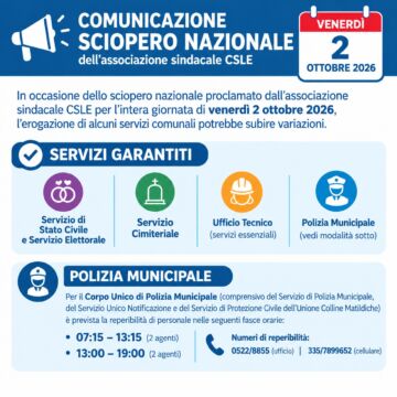 Leggi: «Sciopero nazionale del 2 ottobre 2026»